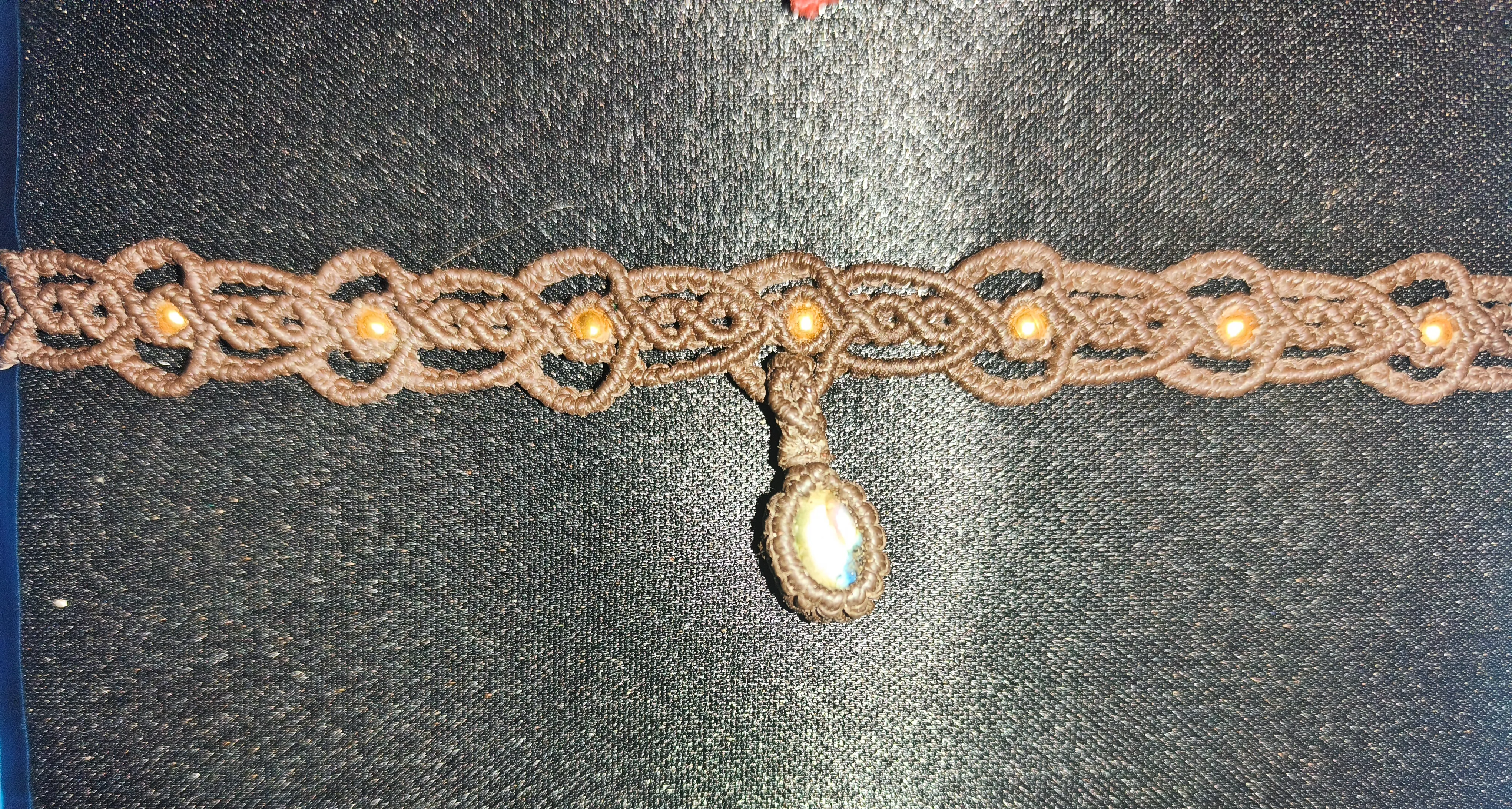 Gargantilla Macramé con Dije