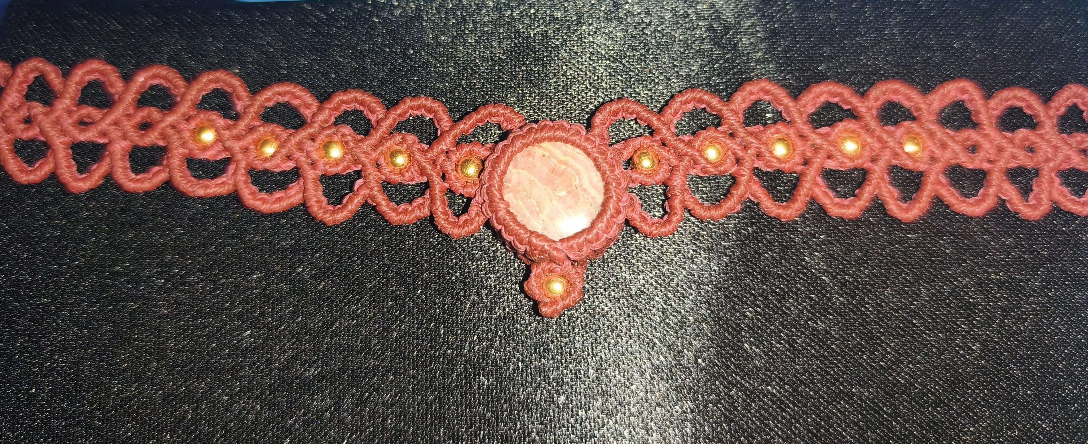 Gargantilla Macramé Terracota